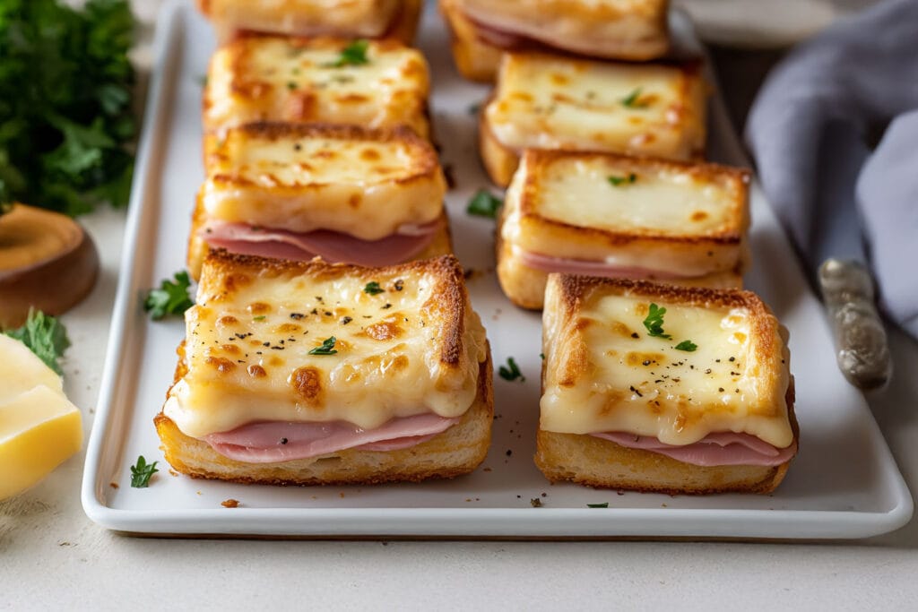 Bouchées au jambon et béchamel