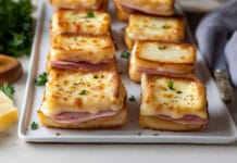 Bouchées au jambon et béchamel