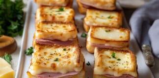 Bouchées au jambon et béchamel