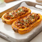 Butternut Farcie aux Lardons et Fromage de Chèvre