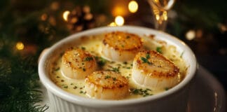 Cassolettes de Saint-Jacques au Champagne