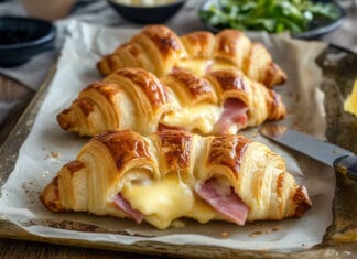 Croissant au Jambon et Fromage