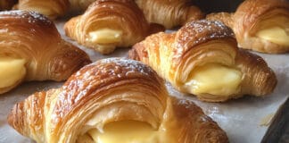 Croissant Fourré à la Crème Pâtissière
