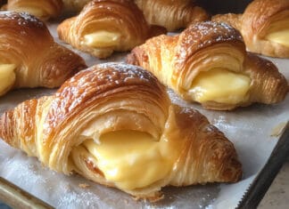 Croissant Fourré à la Crème Pâtissière