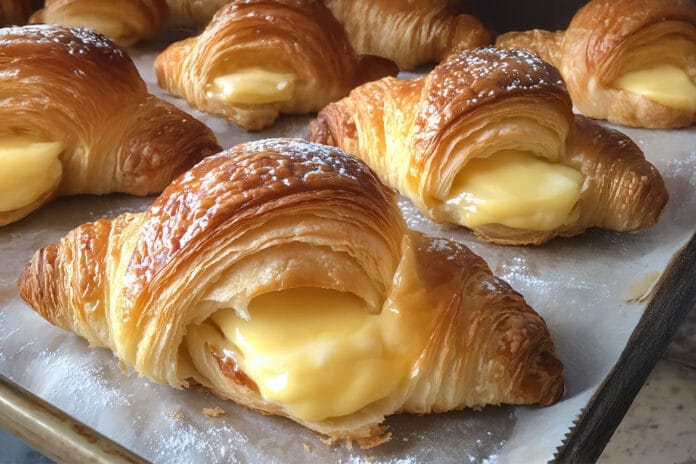 Croissant Fourré à la Crème Pâtissière