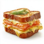 Croque-Norvégien au Saumon Fumé