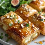Croustillants de brie aux amandes et miel
