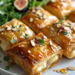 Croustillants de brie aux amandes et miel
