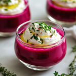 Gaspacho de betterave et chantilly au chèvre
