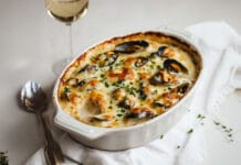 Gratin de Moules au Fromage