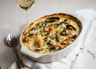 Gratin de Moules au Fromage