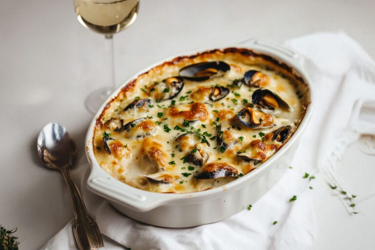 Gratin de Moules au Fromage