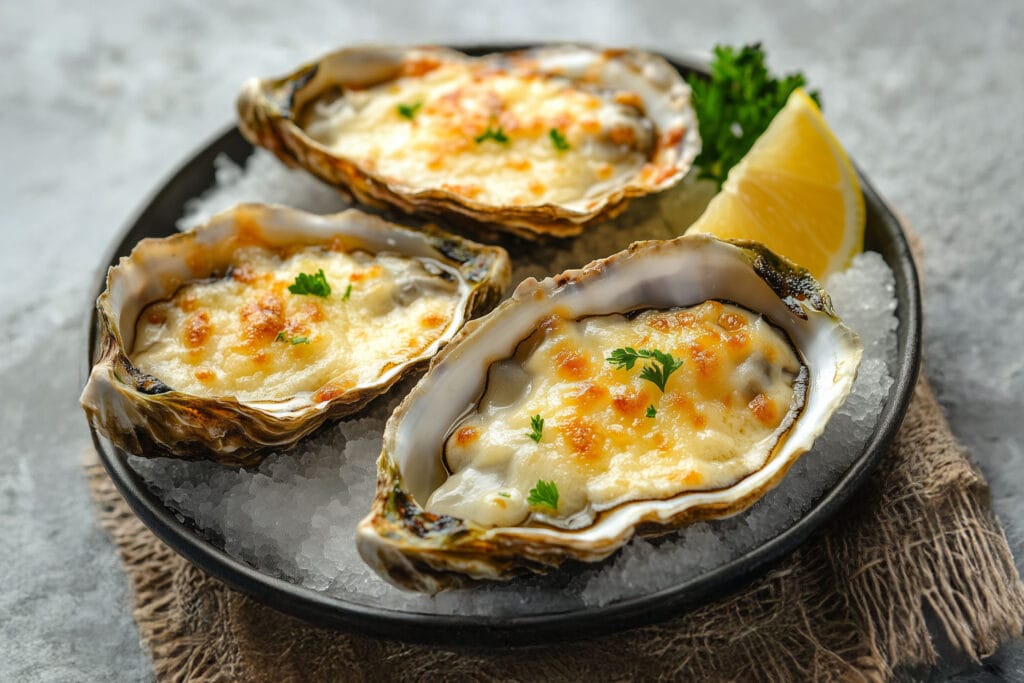 Huîtres Gratinées au Four