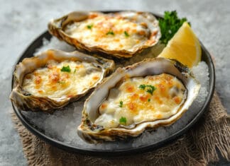 Huîtres Gratinées au Four
