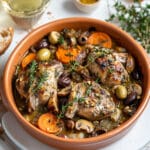 Lapin à la Moutarde de Meaux, Olives et Noix