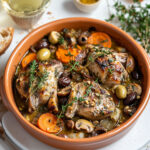 Lapin à la Moutarde de Meaux, Olives et Noix