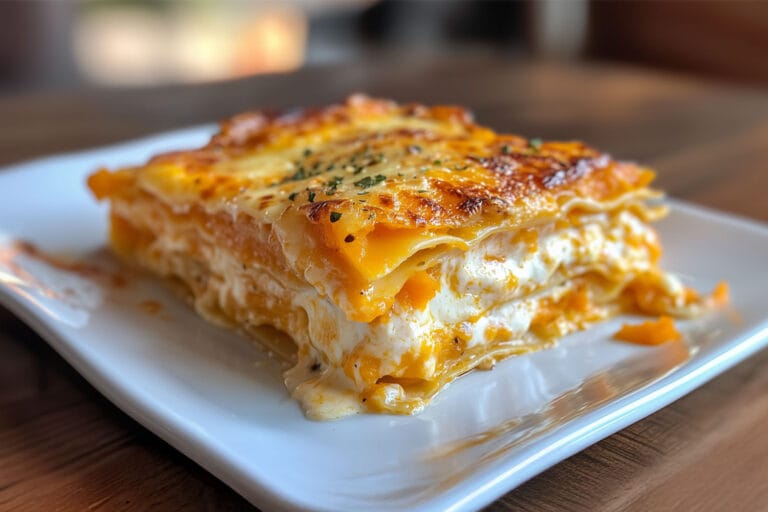 Lasagnes à la Courge Butternut et Chèvre