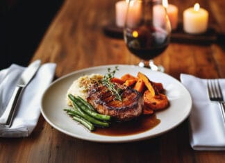 Magret de canard au miel et vinaigre balsamique