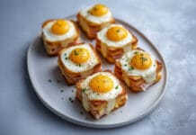 Mini croque-madame apéritif