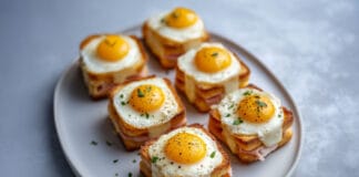 Mini croque-madame apéritif