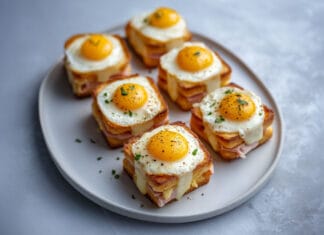 Mini croque-madame apéritif