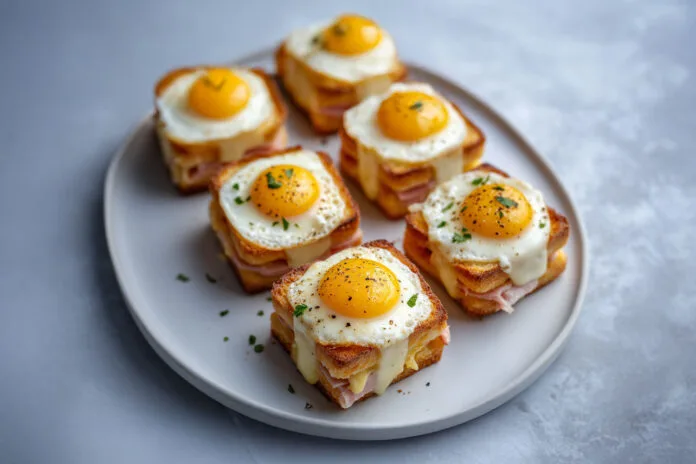 Mini croque-madame apéritif