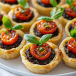 Mini tartelettes à la tapenade et tomates confites