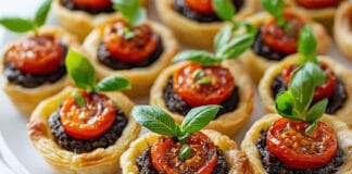 Mini tartelettes à la tapenade et tomates confites