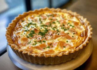 Quiche au Saumon Fumé et Boursin