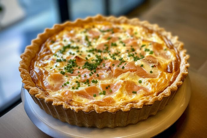 Quiche au Saumon Fumé et Boursin