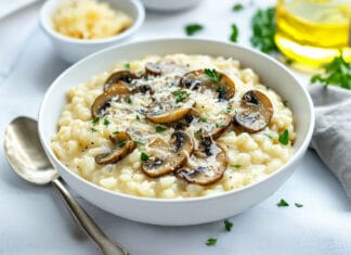 Risotto aux champignons et parmesan
