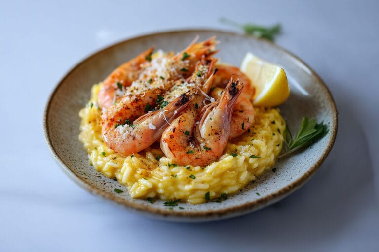 Risotto aux Gambas et Safran