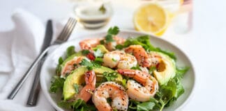 Salade de Crevettes et Avocat