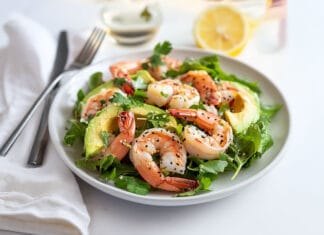 Salade de Crevettes et Avocat