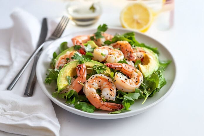 Salade de Crevettes et Avocat