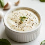 Sauce à l’ail et fromage frais