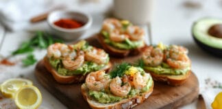 Tartine Avocat-Crevettes