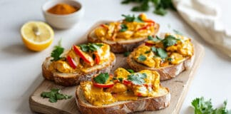 Tartine Poulet-Curry