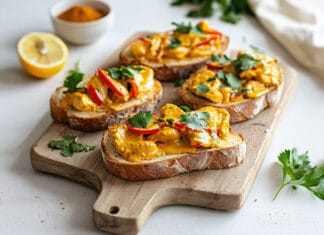 Tartine Poulet-Curry