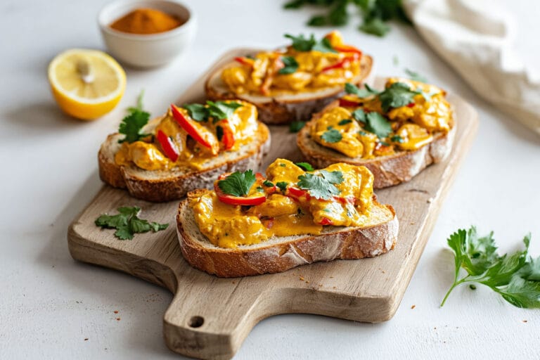 Tartine Poulet-Curry