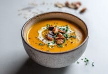 Velouté de Potiron et Châtaignes