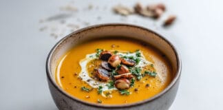 Velouté de Potiron et Châtaignes