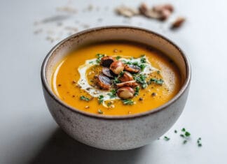 Velouté de Potiron et Châtaignes