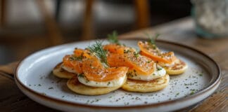 Blinis au Saumon Fumé et Fromage Frais