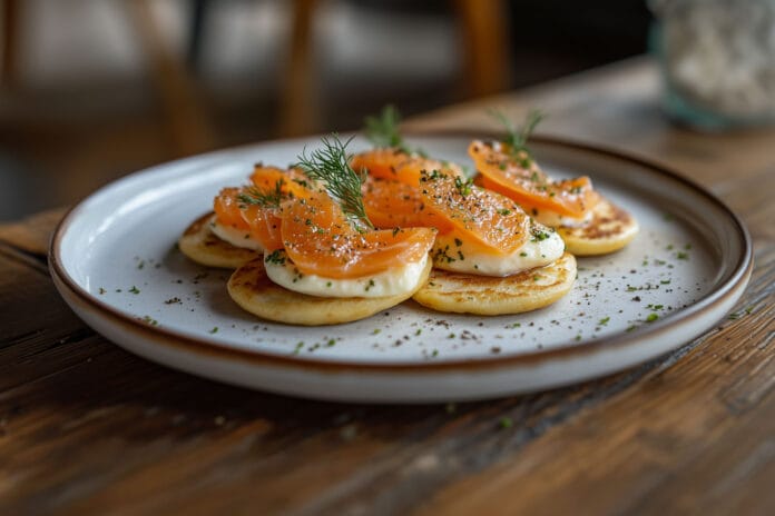 Blinis au Saumon Fumé et Fromage Frais