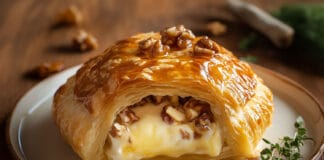 Brie en Croûte aux Noix et Miel