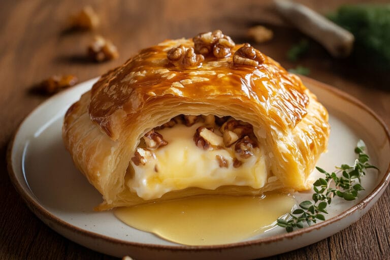 Brie en Croûte aux Noix et Miel