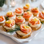 Canapés au Saumon Fumé et Crème Citronnée