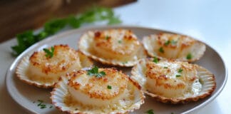 Coquilles Saint-Jacques Gratinées