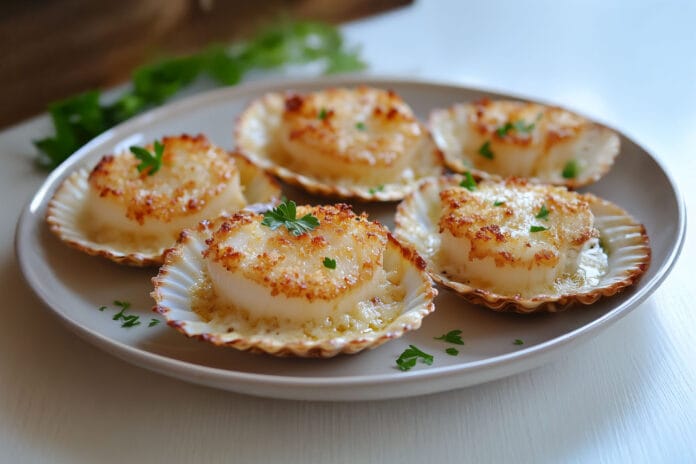 Coquilles Saint-Jacques Gratinées